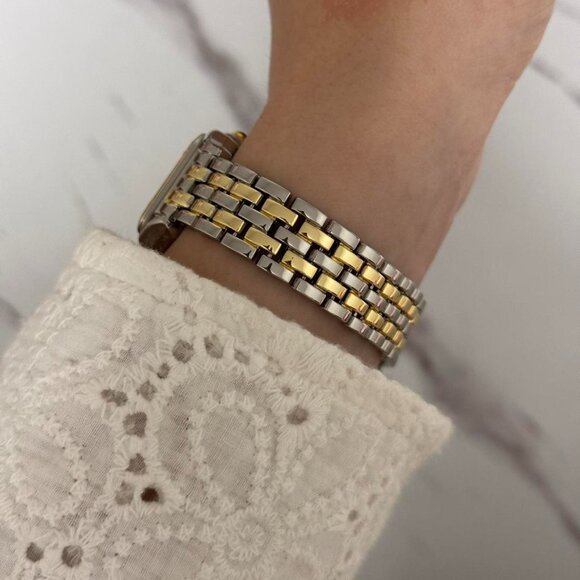 Sku:0345 gold silver watch stainless steel bracelet vintage style +in a gift bag - Picture 8 of 9